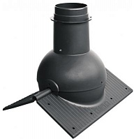 Коньковый элемент Krovent Pipe-Cone для любого типа кровли черный (RAL 9005)